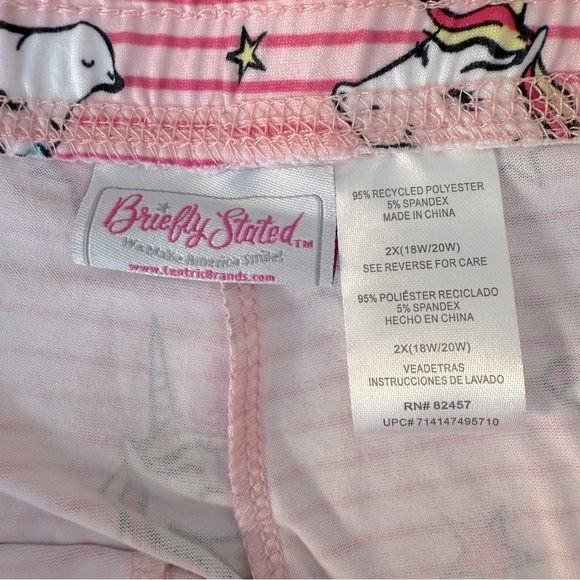 NWOT Women’s pink unicorn 🦄 lightweight soft sleep joggers with pockets - Picture 7 of 7